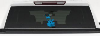 Snow Blower Business Window Lettering Sign Car or Truck Window Decal Sticker (Blue)