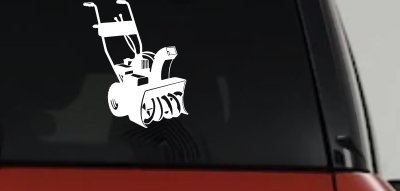 Snow Blower Business Window Lettering Sign Car or Truck Window Vinyl Decal Sticker