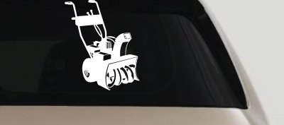 Snow Blower Business Window Lettering Sign Car or Truck Window Vinyl Decal Sticker