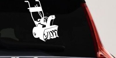 Snow Blower Business Window Lettering Sign Car or Truck Window Vinyl Decal Sticker