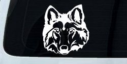 Wolf Head Car or Truck Window Decal Sticker