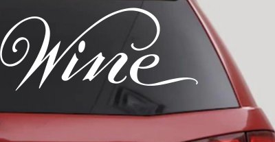 Wine Restaurant Bar Store Window Lettering Business Car or Truck Window Vinyl Decal Sticker