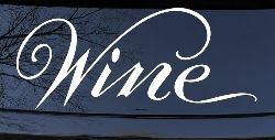 Wine Restaurant Bar Store Window Lettering Business Car or Truck Window Decal Sticker