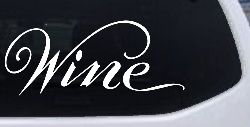 Wine Restaurant Bar Store Window Lettering Business Car or Truck Window Decal Sticker