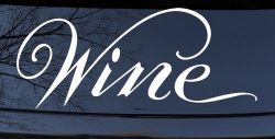 Wine Restaurant Bar Store Window Lettering Business Car or Truck Window Decal Sticker