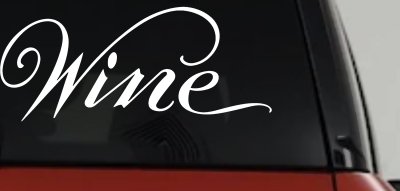 Wine Restaurant Bar Store Window Lettering Business Car or Truck Window Vinyl Decal Sticker