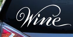 Wine Restaurant Bar Store Window Lettering Business Car or Truck Window Decal Sticker