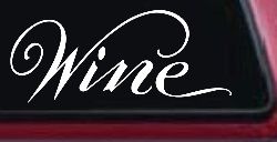 Wine Restaurant Bar Store Window Lettering Business Car or Truck Window Decal Sticker