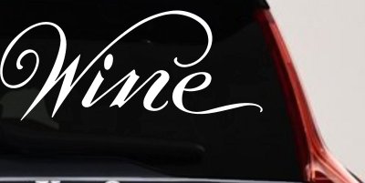 Wine Restaurant Bar Store Window Lettering Business Car or Truck Window Vinyl Decal Sticker