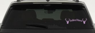 Southern Princess With Deer Hunting Car or Truck Window Vinyl Decal Sticker (Lilac)