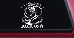 If You Can Read This Back Off Cobra Car or Truck Window Decal Sticker