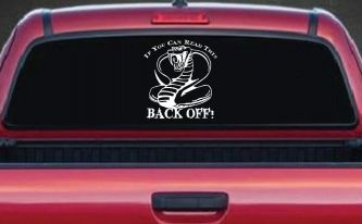 If You Can Read This Back Off Cobra Car or Truck Window Decal Sticker