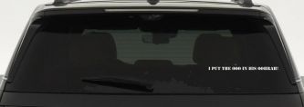 I Put the OOO in his OOHRAH! Military Car or Truck Window Decal Sticker (White)