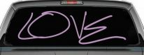 Love Car or Truck Window Decal Sticker (Lilac)
