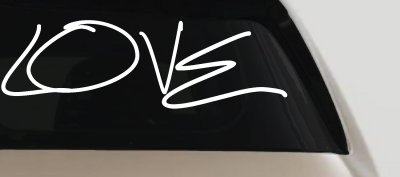 Love Car or Truck Window Vinyl Decal Sticker