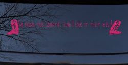 Im From The Country Car or Truck Window Decal Sticker (Hot Pink)