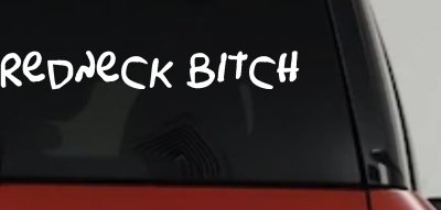Redneck Bitch Funny Country Car or Truck Window Vinyl Decal Sticker