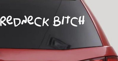 Redneck Bitch Funny Country Car or Truck Window Vinyl Decal Sticker