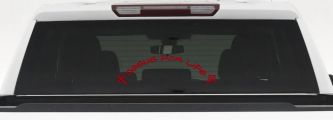 Jesus For Life Christian Car or Truck Window Decal Sticker (Red)