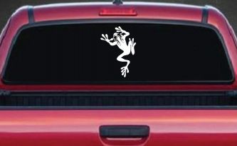 Frog With Swirl Eyes Car or Truck Window Decal Sticker