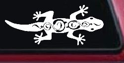 Lizard With Back Swirls Car or Truck Window Decal Sticker