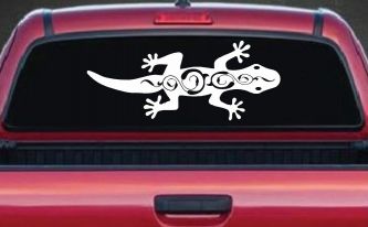 Lizard With Back Swirls Car or Truck Window Decal Sticker