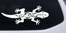 Lizard With Back Swirls Car or Truck Window Decal Sticker