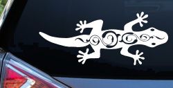 Lizard With Back Swirls Car or Truck Window Decal Sticker