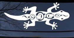 Lizard With Back Swirls Car or Truck Window Decal Sticker