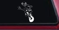 Alien Surfing Funny Car or Truck Window Decal Sticker