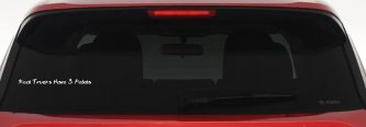 Real Trucks Have 3 Pedals Off Road Car or Truck Window Decal Sticker (White)