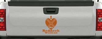 I Love my Redneck Woman Country Car or Truck Window Decal Sticker (Nut Brown)