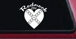 Redneck At Heart Country Car or Truck Window Decal Sticker