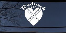 Redneck At Heart Country Car or Truck Window Decal Sticker