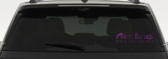 Silly Boys Jeeps are for Girls Off Road Car or Truck Window Decal Sticker (Violet)
