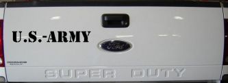 US Army Military Car or Truck Window Decal Sticker (Black)