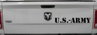 US Army Military Car or Truck Window Decal Sticker (Black)