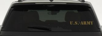 US Army Military Car or Truck Window Vinyl Decal Sticker (Gold)