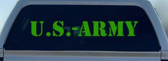 US Army Military Car or Truck Window Decal Sticker (Lime)