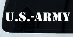 US Army Military Car or Truck Window Decal Sticker