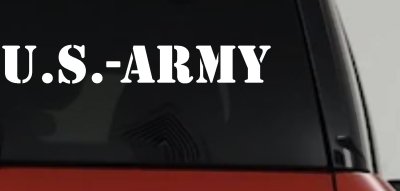 US Army Military Car or Truck Window Vinyl Decal Sticker
