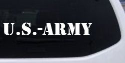 US Army Military Car or Truck Window Decal Sticker