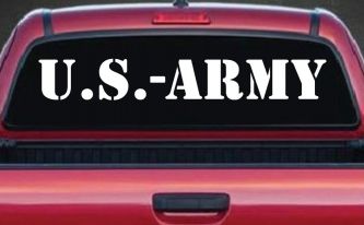 US Army Military Car or Truck Window Decal Sticker