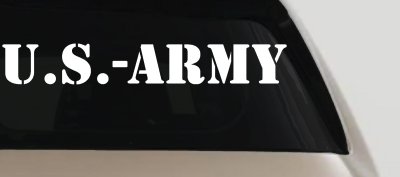 US Army Military Car or Truck Window Vinyl Decal Sticker