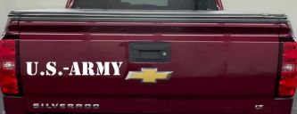 US Army Military Car or Truck Window Decal Sticker (White)