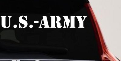 US Army Military Car or Truck Window Vinyl Decal Sticker