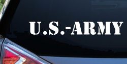 US Army Military Car or Truck Window Decal Sticker