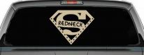 Super Redneck Country Car or Truck Window Decal Sticker (Desert Sand)