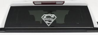 Super Redneck Country Car or Truck Window Decal Sticker (Light Gray)