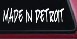 Made In Detroit Motor Sports Car or Truck Window Decal Sticker